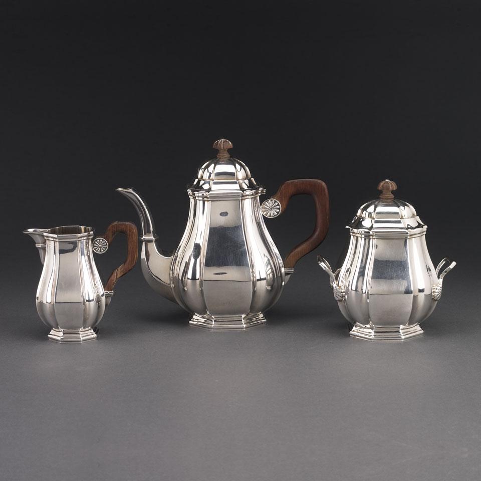 French Silver Coffee Service, Paris, 20th century