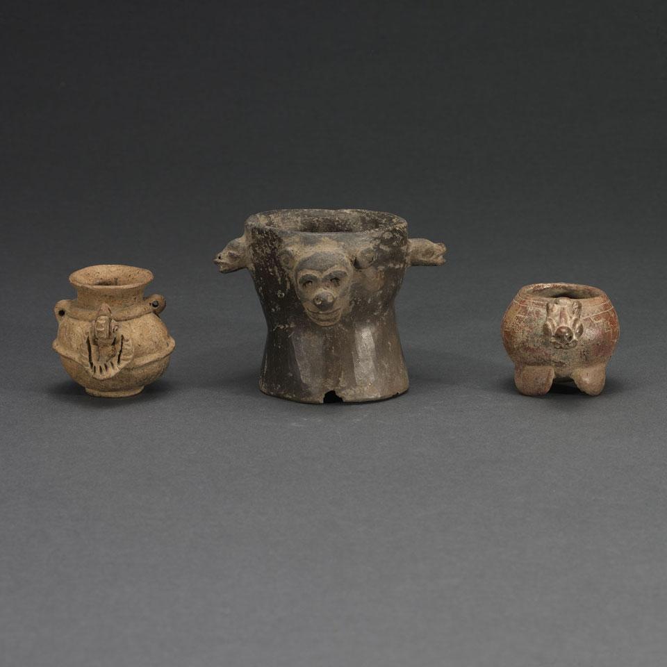 Three Pottery Vessels