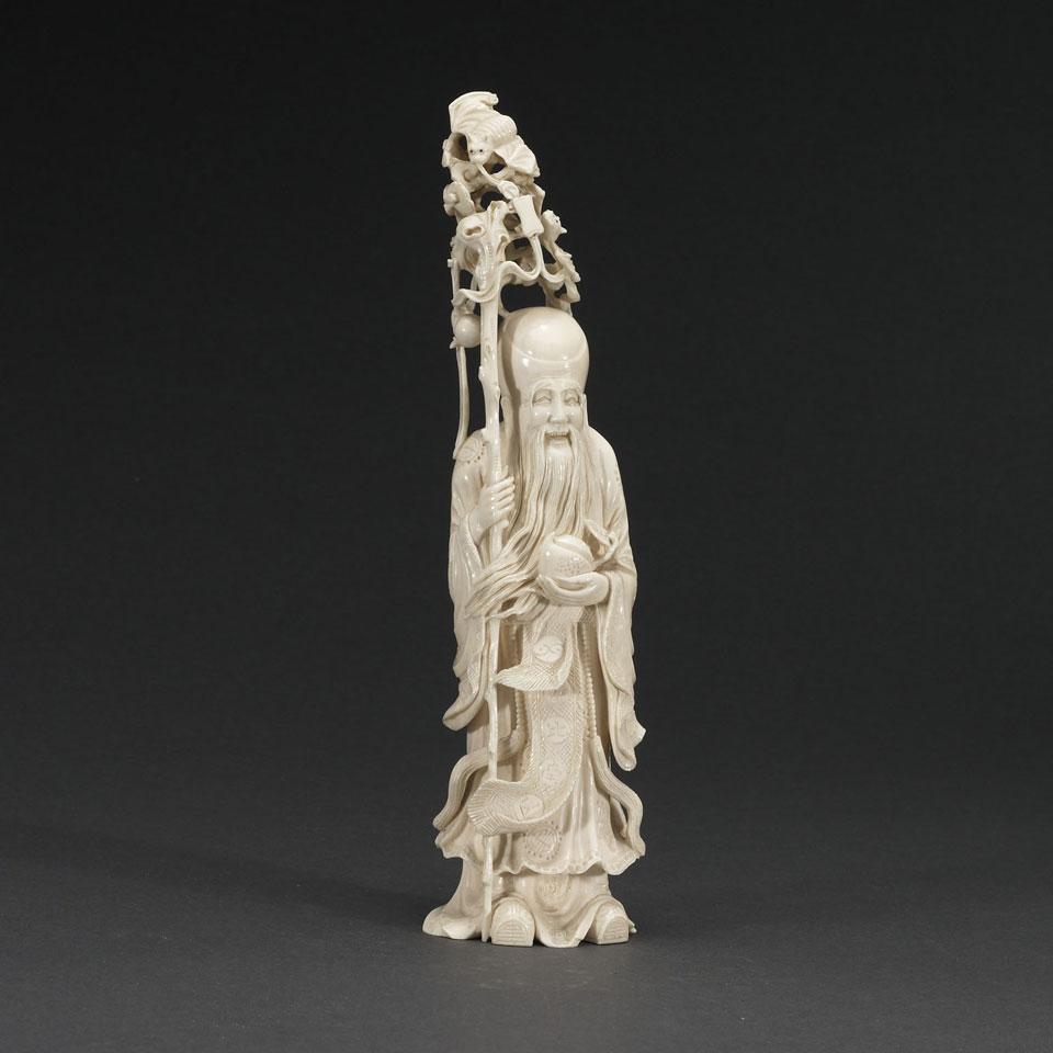 Ivory Figure of Shoulao
