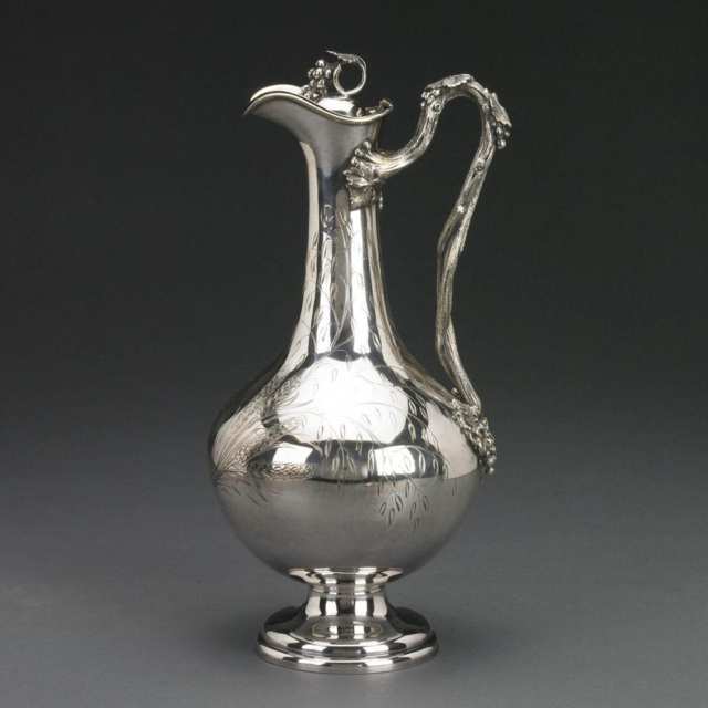 Victorian Silver Plated Claret Jug, mid-19th century