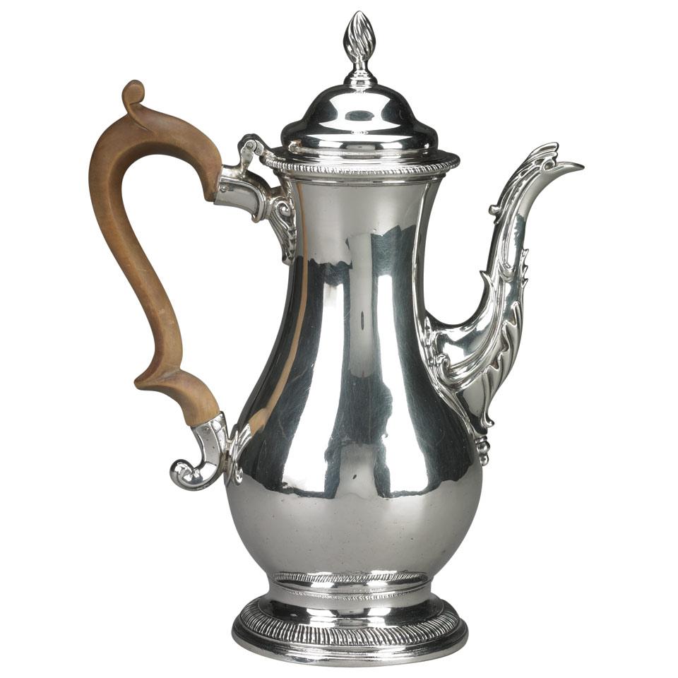 George III Silver Coffee Pot, Charles Wright, London, 1771