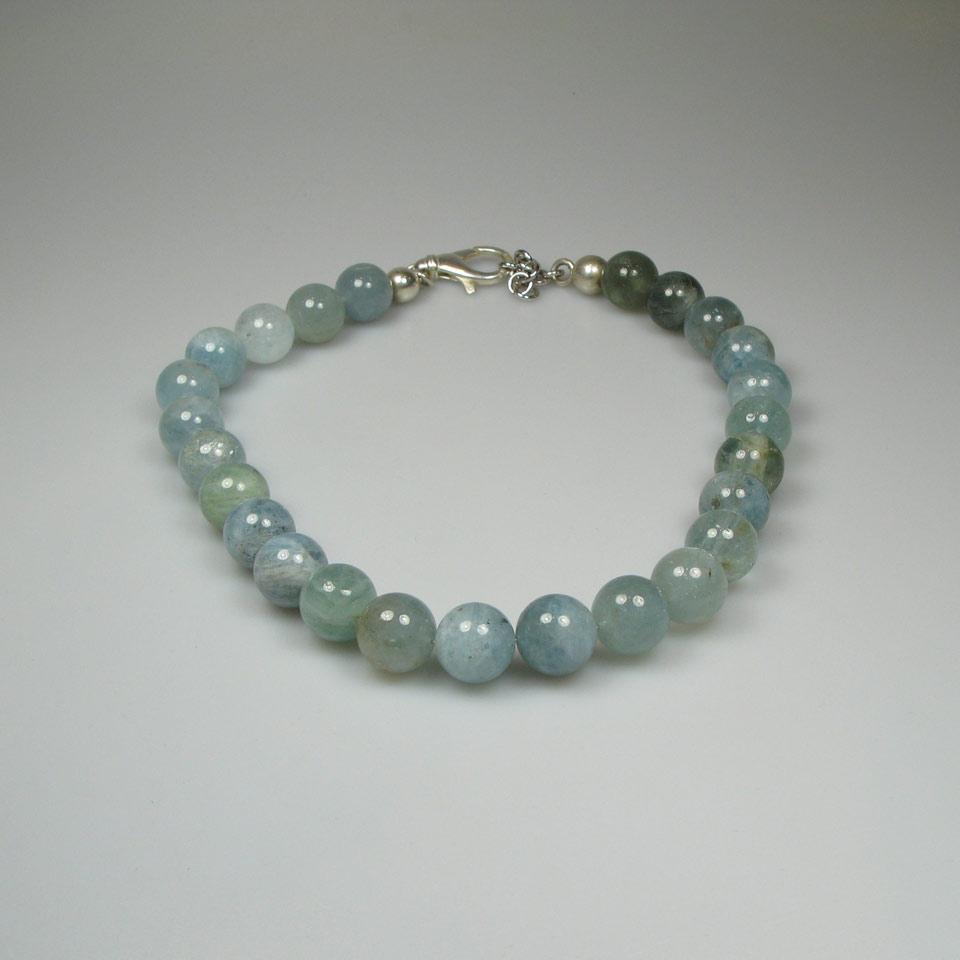 Single Strand Of Aquamarine Beads
