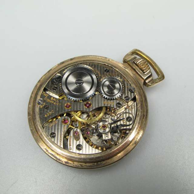 Ball Watch Co. (Record Watch Co.) Openface Stem Wind Pocket Watch