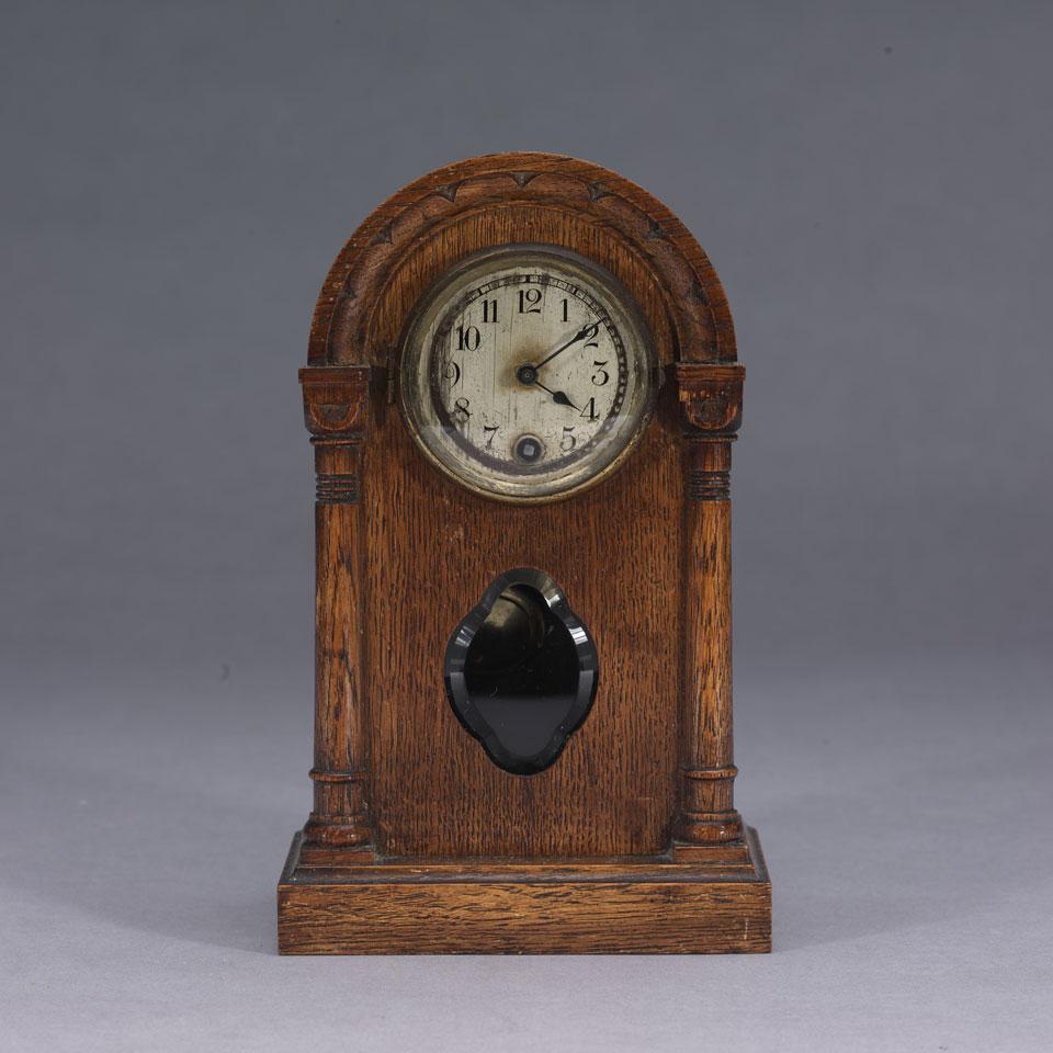 Junghans Small Oak Timepiece, c.1890