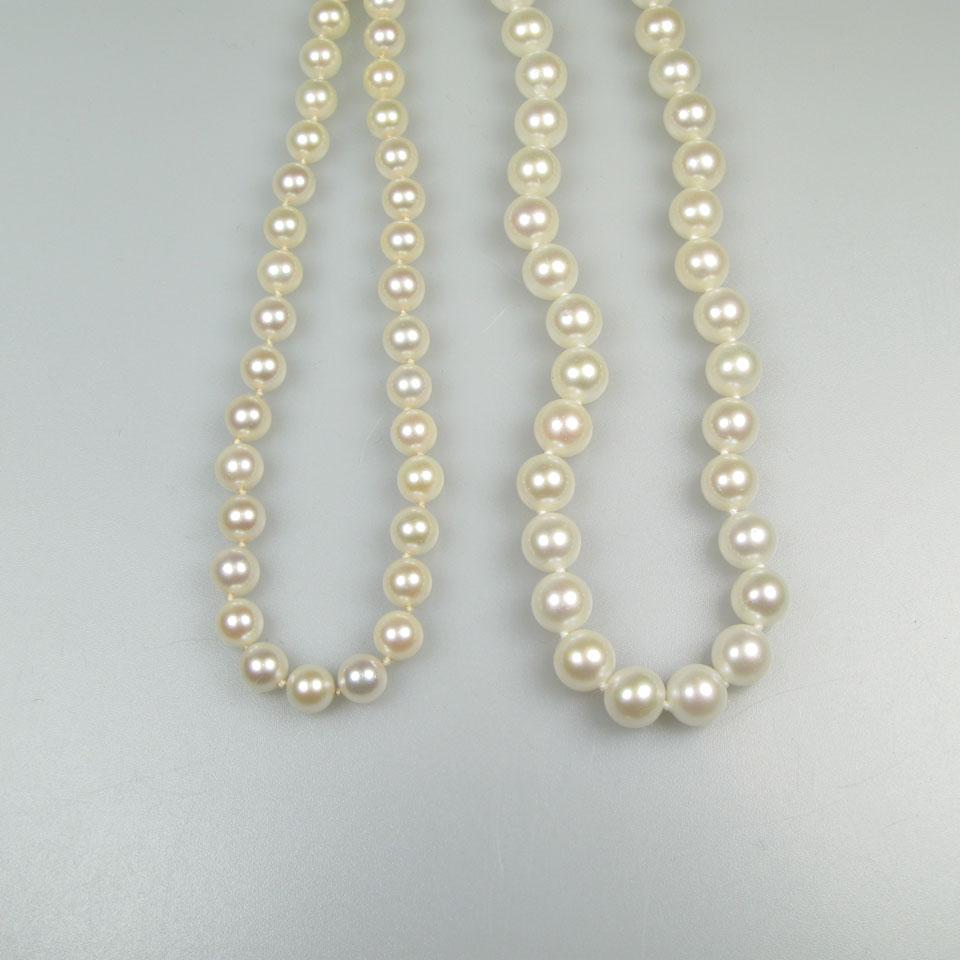 2 Cultured Pearl Necklaces